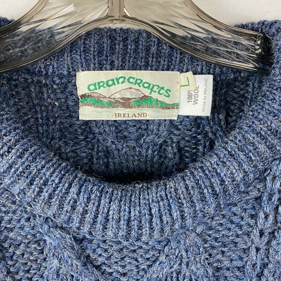 Arancrafts Irish Fishermans Lucky Cable Knit Wool - Picture 4 of 4